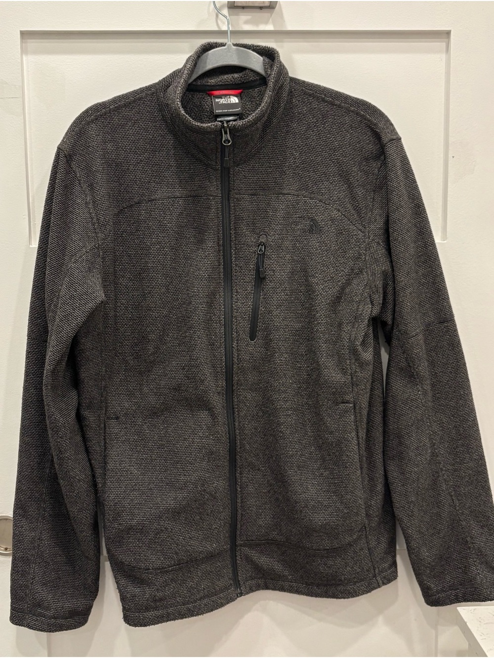 The North Face Men's Heathered Charcoal Full-Zip Jacket